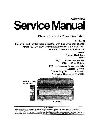 Service manual Technics SU-A909 ― Manual-Shop.ru