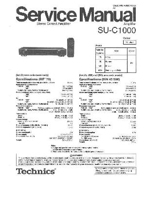 Сервисная инструкция Technics SU-C1000 ― Manual-Shop.ru