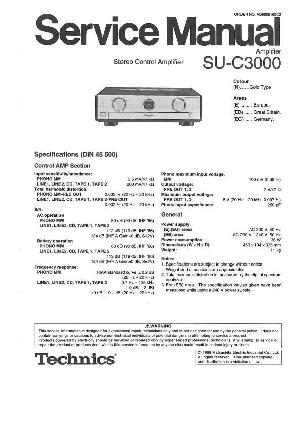 Сервисная инструкция Technics SU-C3000 ― Manual-Shop.ru