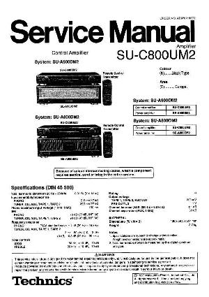 Service manual Technics SU-C800UM2 ― Manual-Shop.ru