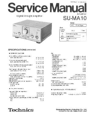 Сервисная инструкция Technics SU-MA10 ― Manual-Shop.ru