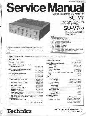 Сервисная инструкция Technics SU-V7 ― Manual-Shop.ru