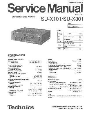 Сервисная инструкция Technics SU-X101, SU-X301 ― Manual-Shop.ru