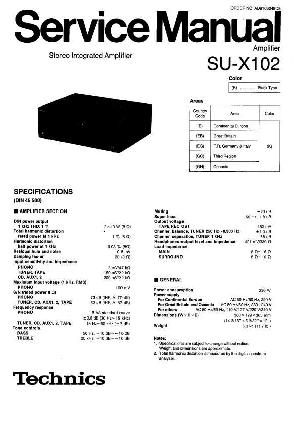 Сервисная инструкция Technics SU-X102 ― Manual-Shop.ru