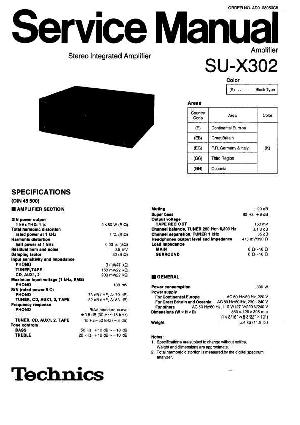 Сервисная инструкция Technics SU-X302 ― Manual-Shop.ru