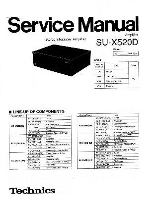 Сервисная инструкция Technics SU-X520D ― Manual-Shop.ru