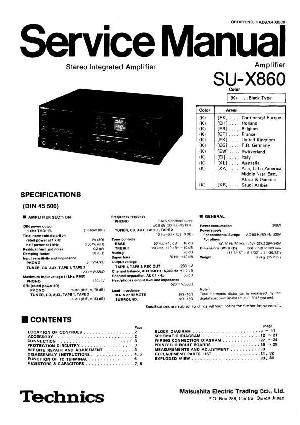 Сервисная инструкция Technics SU-X860 ― Manual-Shop.ru