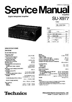 Сервисная инструкция Technics SU-X977 ― Manual-Shop.ru