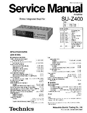 Сервисная инструкция Technics SU-Z400 ― Manual-Shop.ru