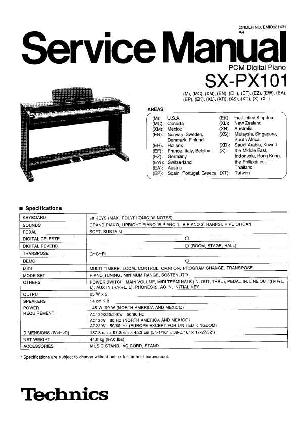 Сервисная инструкция Technics SX-PX101 ― Manual-Shop.ru