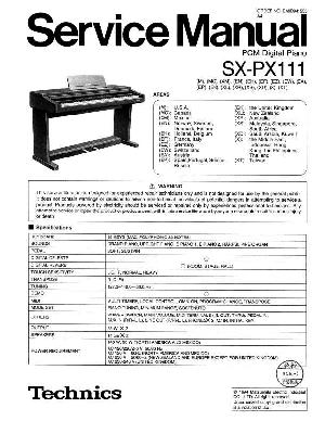 Сервисная инструкция Technics SX-PX111 ― Manual-Shop.ru