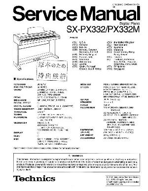 Сервисная инструкция Technics SX-PX332M ― Manual-Shop.ru