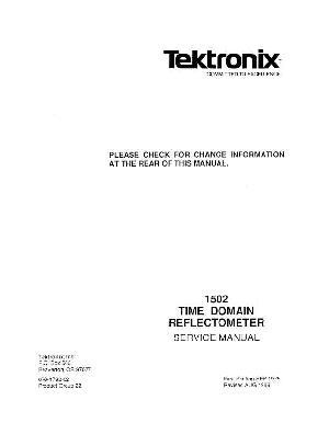 Сервисная инструкция Tektronix 1502 REFLECTOMETER ― Manual-Shop.ru