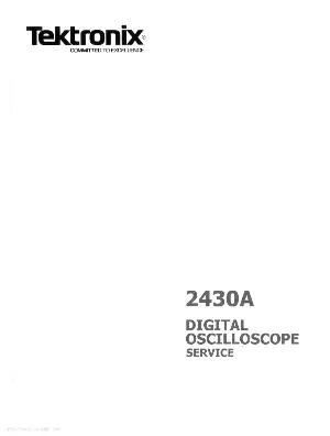 Сервисная инструкция Tektronix 2430A Oscilloscope ― Manual-Shop.ru