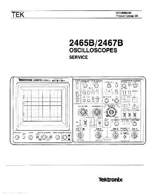 Service manual Tektronix 2465B 2467B Oscilloscope ― Manual-Shop.ru
