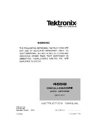 Сервисная инструкция Tektronix 465B Oscilloscope ― Manual-Shop.ru