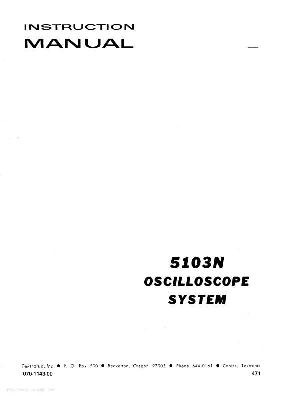 Сервисная инструкция Tektronix 5103N Oscilloscope ― Manual-Shop.ru