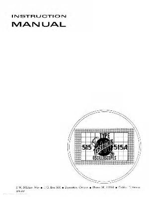 Сервисная инструкция Tektronix 515 Oscilloscope ― Manual-Shop.ru