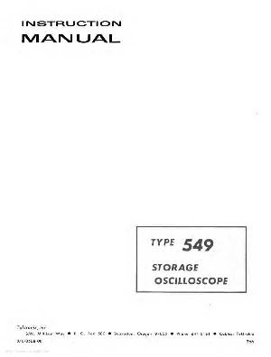 Service manual Tektronix 549 ― Manual-Shop.ru