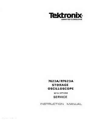 Сервисная инструкция Tektronix 7623A ― Manual-Shop.ru