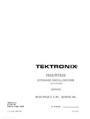 Сервисная инструкция Tektronix 7633 ― Manual-Shop.ru