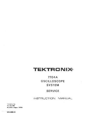 Service manual Tektronix 7704A Oscilloscope ― Manual-Shop.ru