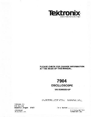 Service manual Tektronix 7904 OSCILLOSCOPE ― Manual-Shop.ru