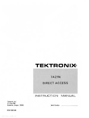 Сервисная инструкция Tektronix 7A21N DIRECT-ACCESS ― Manual-Shop.ru