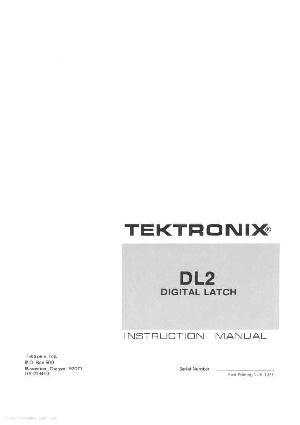Service manual Tektronix DL2 ― Manual-Shop.ru