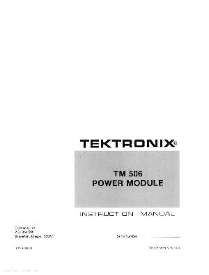 Сервисная инструкция Tektronix TM506 POWER ― Manual-Shop.ru