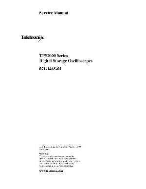 Сервисная инструкция Tektronix TPS2000 DIGITAL STORAGE OSCILLOSCOPES ― Manual-Shop.ru