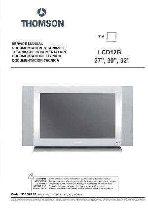 Service manual Thomson 27LCD120S4, 30LCD120S4, 32LCD120S4, LCD12B ― Manual-Shop.ru