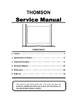 Service manual Thomson 29DMV88KH ― Manual-Shop.ru