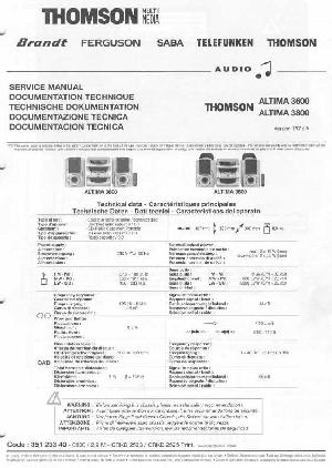 Service manual Thomson ALTIMA-3600, 3800 ― Manual-Shop.ru