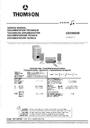 Service manual Thomson CS1200VD ― Manual-Shop.ru