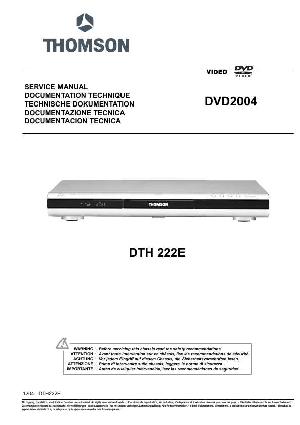 Сервисная инструкция Thomson DTH-222E ― Manual-Shop.ru