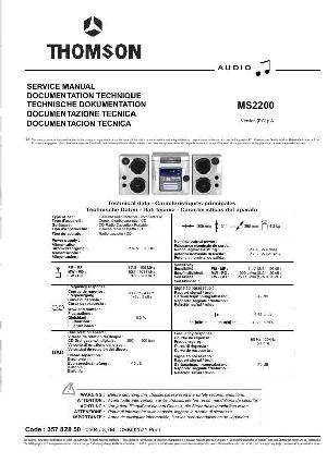 Сервисная инструкция Thomson MS-2200, CRKD2571 ― Manual-Shop.ru