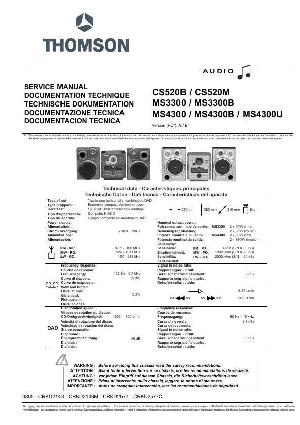 Сервисная инструкция Thomson MS-3300 ― Manual-Shop.ru