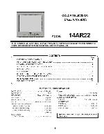 Сервисная инструкция Toshiba 14AR22