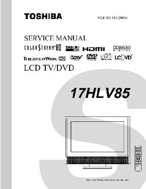 Сервисная инструкция Toshiba 17HLV85 ― Manual-Shop.ru