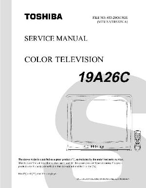 Service manual Toshiba 19A26C ― Manual-Shop.ru