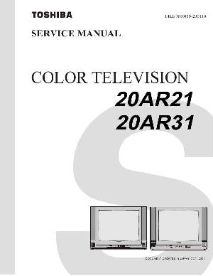Сервисная инструкция Toshiba 20AR21, 20AR31 ― Manual-Shop.ru