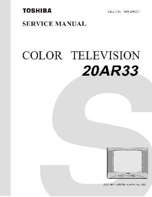Сервисная инструкция Toshiba 20AR33 ― Manual-Shop.ru