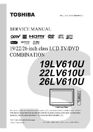 Сервисная инструкция Toshiba 22LV610U ― Manual-Shop.ru