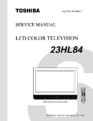 Сервисная инструкция Toshiba 23HL84 ― Manual-Shop.ru