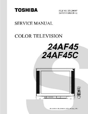 Сервисная инструкция Toshiba 24AF45C ― Manual-Shop.ru