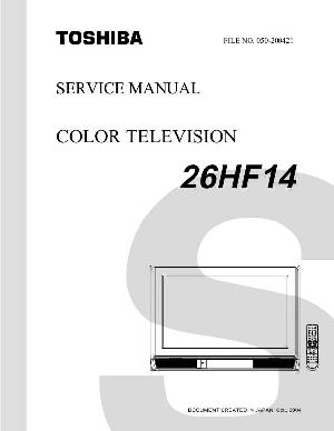 Сервисная инструкция Toshiba 26HF14 ― Manual-Shop.ru