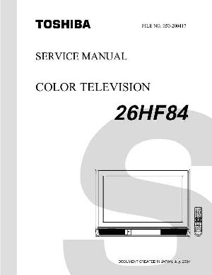 Сервисная инструкция Toshiba 26HF84 ― Manual-Shop.ru