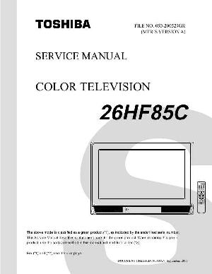 Сервисная инструкция Toshiba 26HF85C ― Manual-Shop.ru