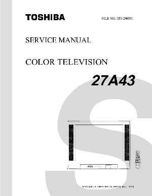 Сервисная инструкция Toshiba 27A43 ― Manual-Shop.ru